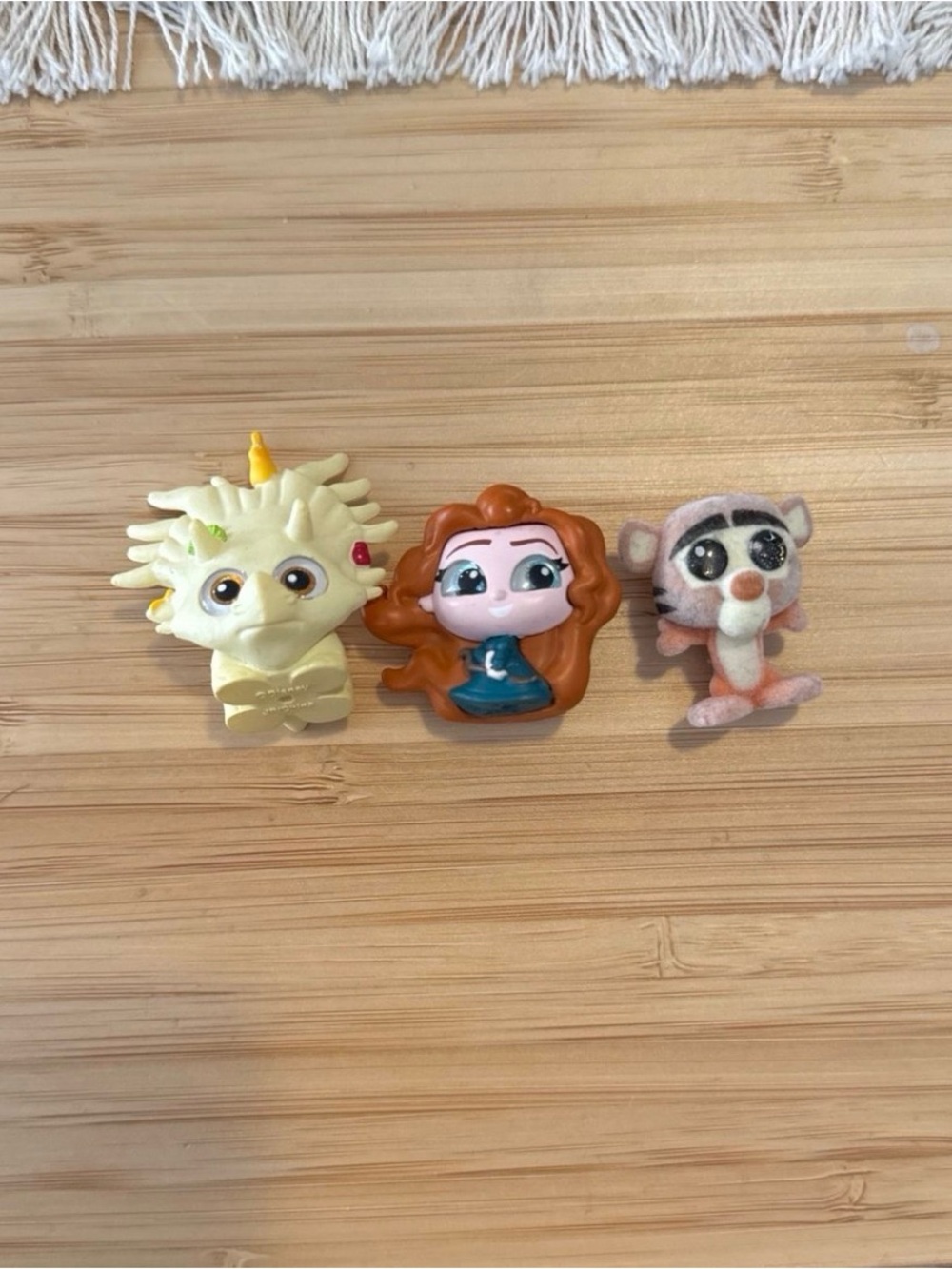 Kids Figurine Pack - Yellow, Orange & Pink Character Toys
